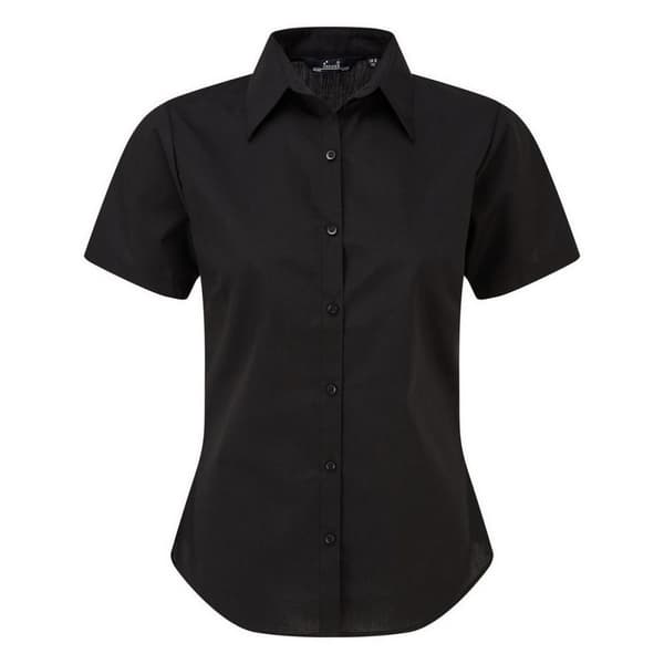 Premier Short Sleeve Poplin Blouse / Plain Work Shirt