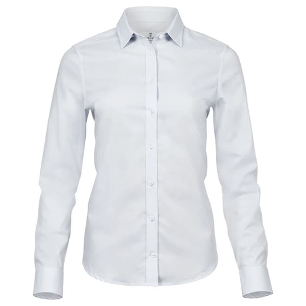 Tee Jays Womens/Ladies Stretch Luxury långärmad poplinskjorta med lång ärm