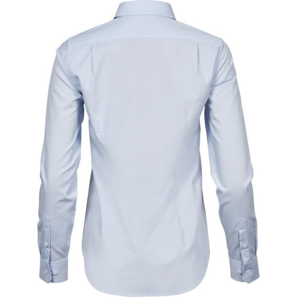 Tee Jays Dame/kvinder Stretch Luxury langærmet poplinskjorte med lange ærmer