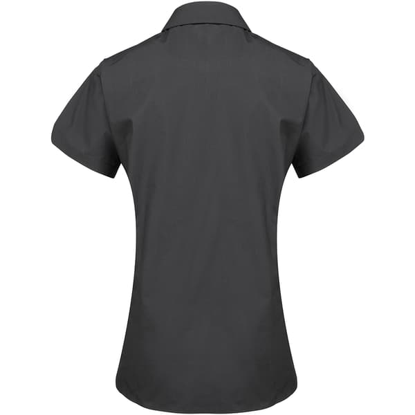 Premier Kvinnor/Damer Supreme Heavy Poplin kortärmad arbetsskjorta med kraftig poplin