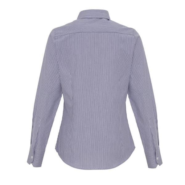 Premier Kvinnor/Damer Cotton Rich Oxford Stripe Blouse