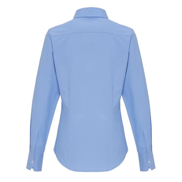 Premier Kvinnor/Damer Cotton Rich Oxford Stripe Blouse