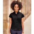 Miniatyrbild 2 av 2: Russell Collection Ladies/Womens Cap Sleeve Easy Care Fitted Shirt med kort ärm