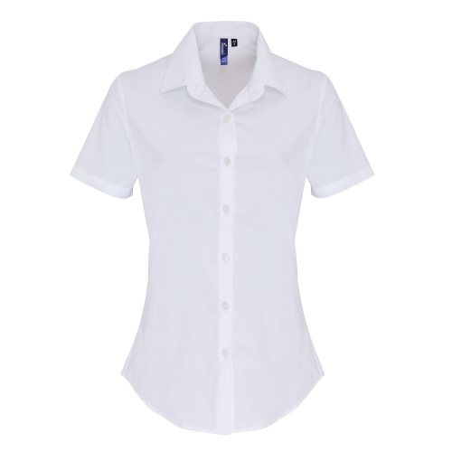 Bild av Premier Dam / Dam Stretch Fit Poplin kortärmad blus