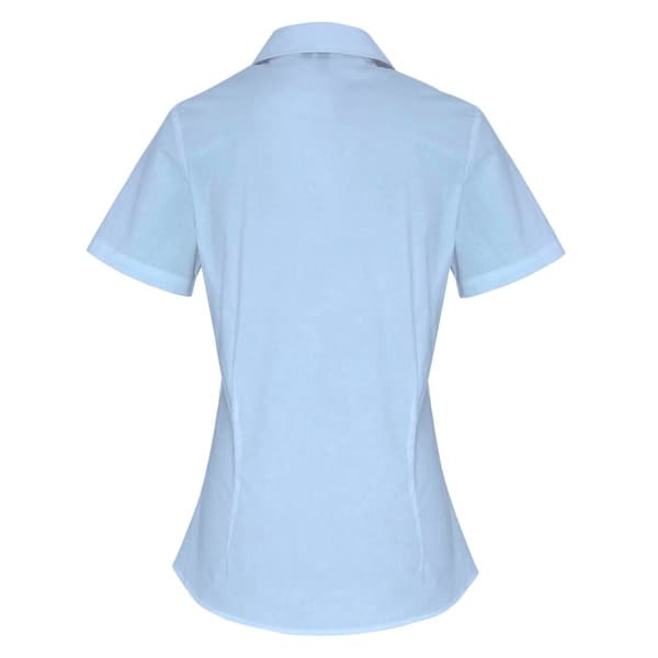 Premier Womens/Ladies Stretch Fit Poplin Short Sleeve Blouse