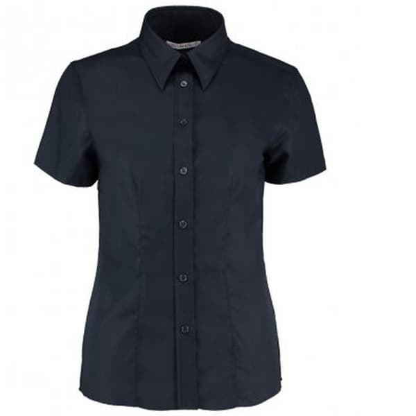 Kustom Kit Womens/Ladies Short Sleeve Workwear Oxford Shirt French Navy 22 UK