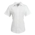 Miniatyrbild 1 av 2: Premier Womens/Ladies Signature Oxford kortärmad arbetsskjorta med kort ärm