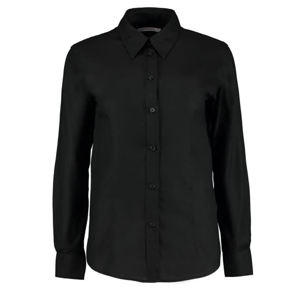 Kustom Kit Ladies Workwear Oxford Long Sleeve Shirt