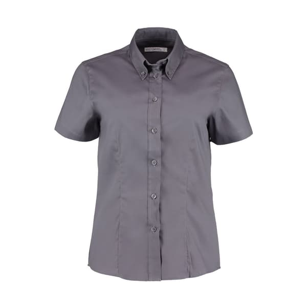 Kustom Kit Ladies Corporate Oxford Short Sleeve Shirt