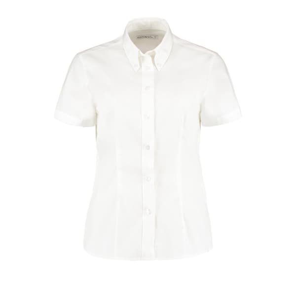 Kustom Kit Ladies Corporate Oxford Short Sleeve Shirt