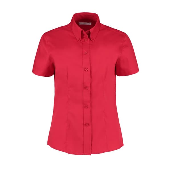 Kustom Kit Ladies Corporate Oxford Short Sleeve Shirt