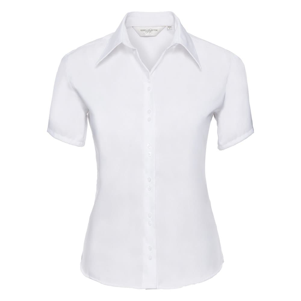 Russell Collection Ladies/Womens kortärmad Ultimate Non-Iron-skjorta med kort ärm