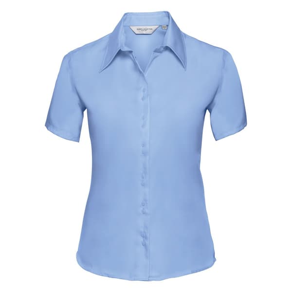 Russell Collection Ladies/Womens Short Sleeve Ultimate Non-Iron Shirt