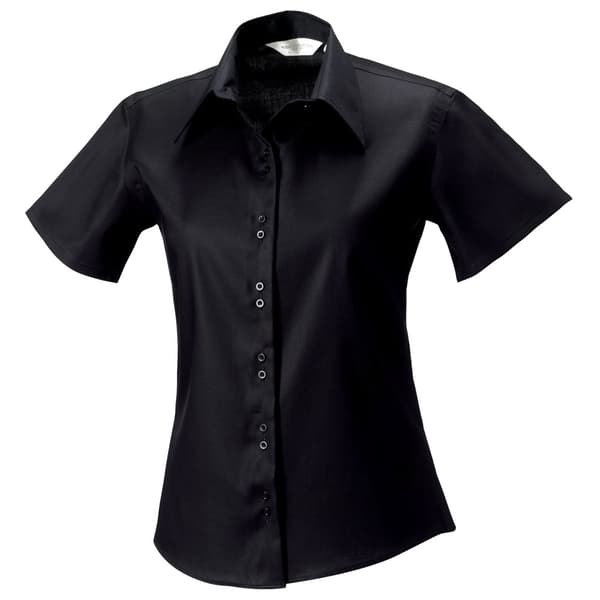 Russell Collection Ladies/Womens kortärmad Ultimate Non-Iron-skjorta med kort ärm