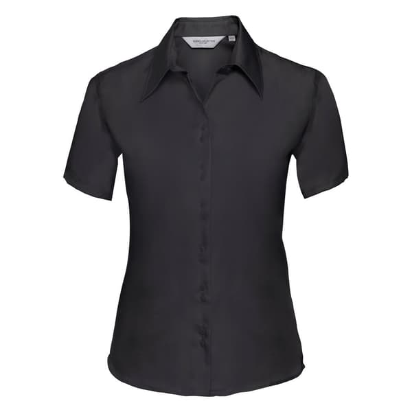 Russell Collection Ladies/Womens kortärmad Ultimate Non-Iron-skjorta med kort ärm