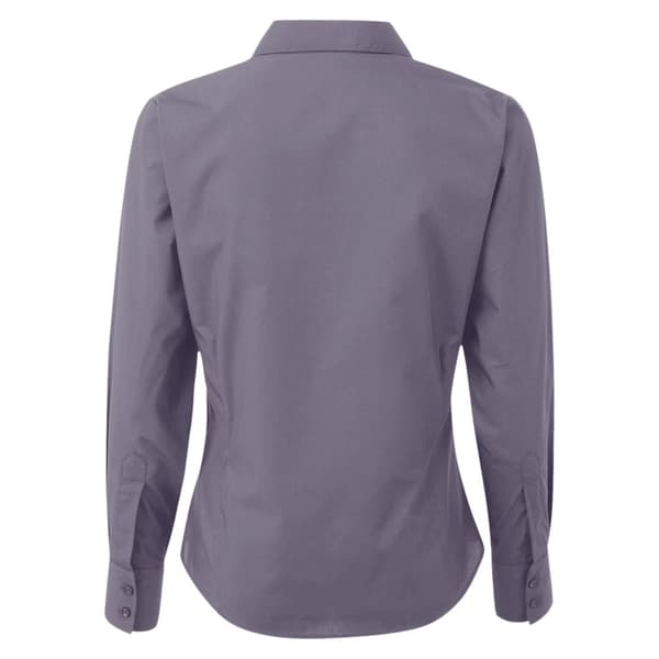 Premier Womens/Ladies Poplin Long-Sleeved Blouse