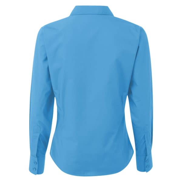 Premier Womens/Ladies Poplin Long-Sleeved Blouse