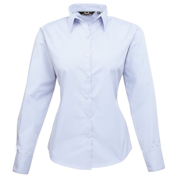 Premier Långärmad blus i poplin för damer/damer