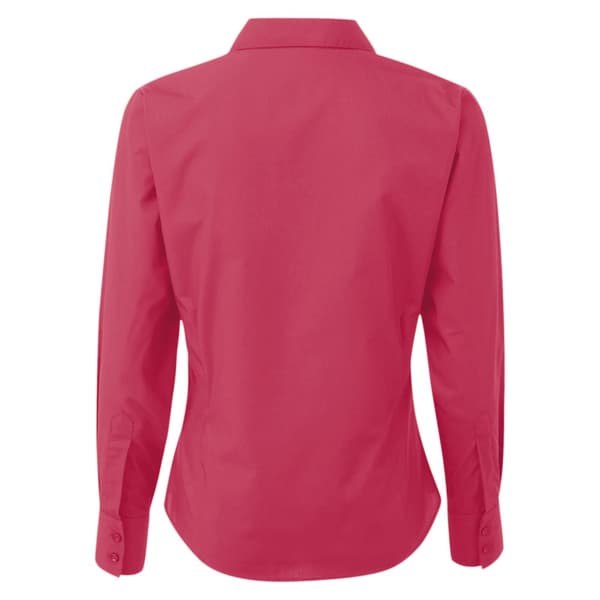 Premier Womens/Ladies Poplin Long-Sleeved Blouse