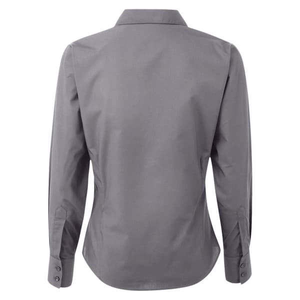 Premier Womens/Ladies Poplin Long-Sleeved Blouse