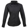 Miniatyrbilde 1 av 3: Premier Womens/Ladies Poplin Long-Sleeved Blouse