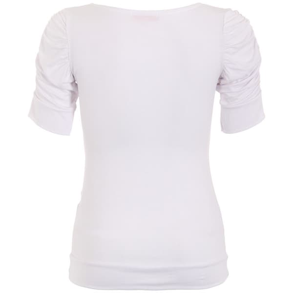 Krisp Dame/kvinder Ruched kortærmet Jersey Top