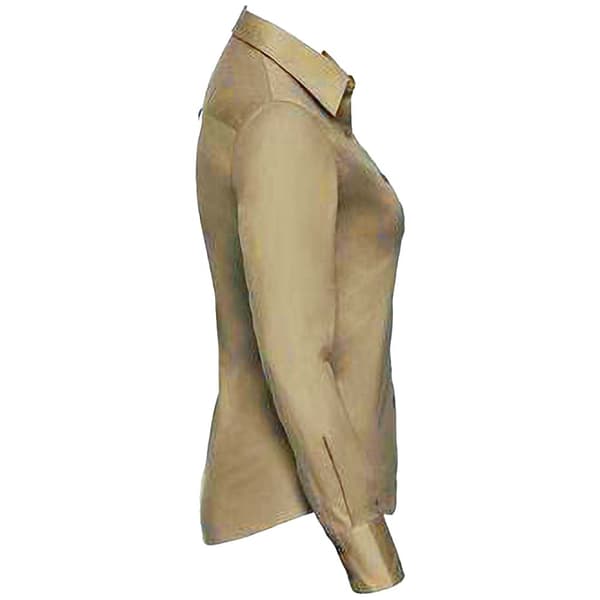 Russell Collection Womens/Ladies långärmad skjorta i klassisk twill med lång ärm