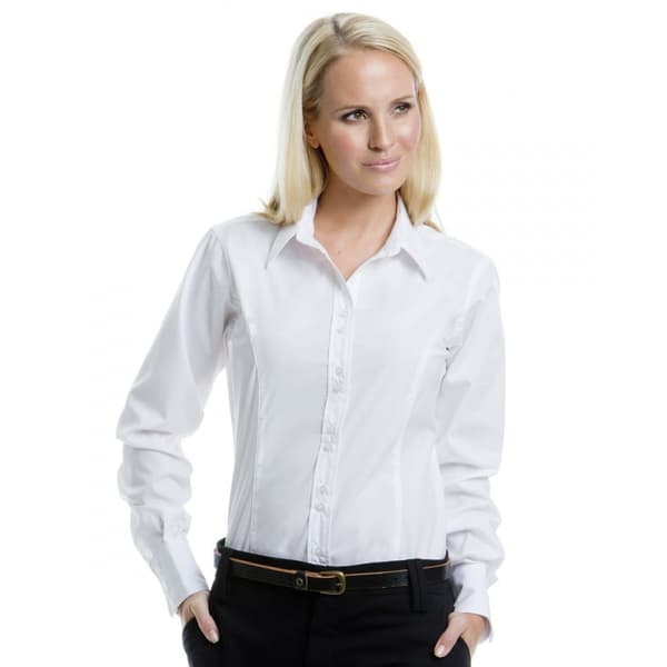Kustom Kit Ladies City Long Sleeve Blouse