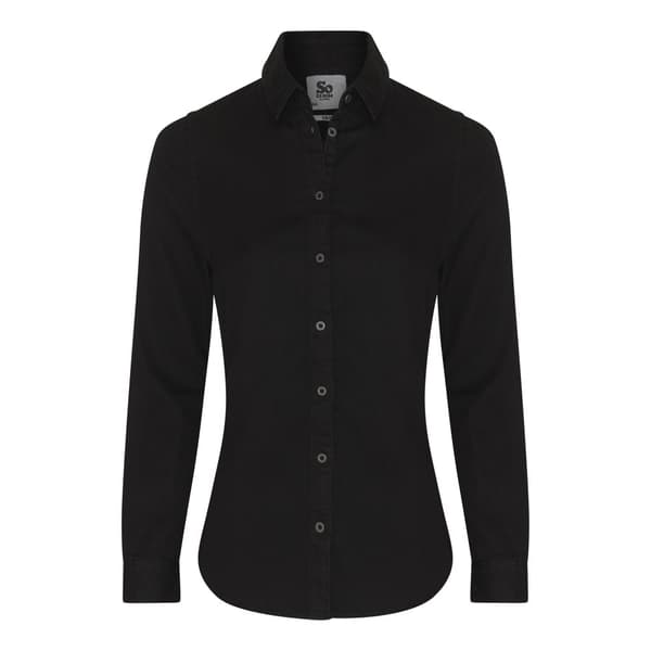 Awdis So Denim Skjorta i denim för kvinnor/damer Lucy Denim Black XS