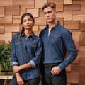 Miniatyrbilde 5 av 5: Premier Womens/Ladies Jeans Stitch Long Sleeve Denim Shirt