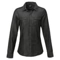 Miniatyrbilde 1 av 3: Premier Womens/Ladies Jeans Stitch Long Sleeve Denim Shirt