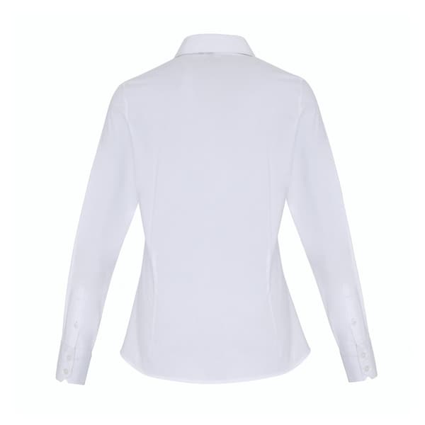 Premier Kvinnor/Damer Stretch Fit Poplin långärmad blus med lång ärm