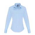 Miniatyrbilde 1 av 3: Premier Womens/Ladies Stretch Fit Poplin Long Sleeve Blouse