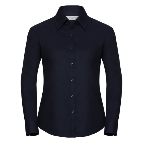 Bild av Russell Collection Långärmad Oxford-shirt med långärmad dam / dam