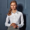 Miniatyrbilde 3 av 5: Premier Womens/Ladies Signature Oxford Long Sleeve Work Shirt