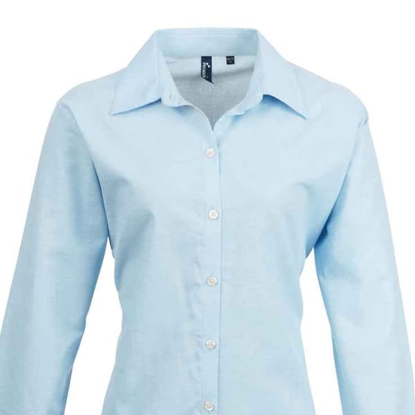 Premier Womens/Ladies Signature Oxford Long Sleeve Work Shirt