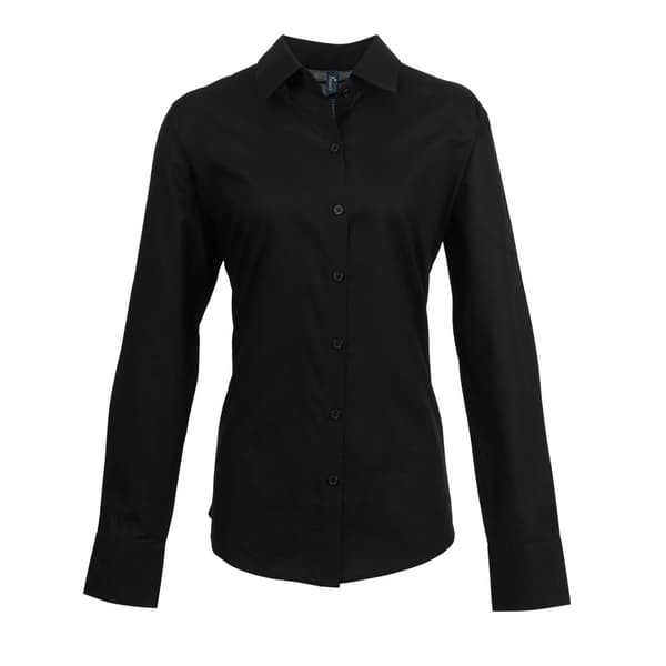 Premier Womens/Ladies Signature Oxford långärmad arbetsskjorta