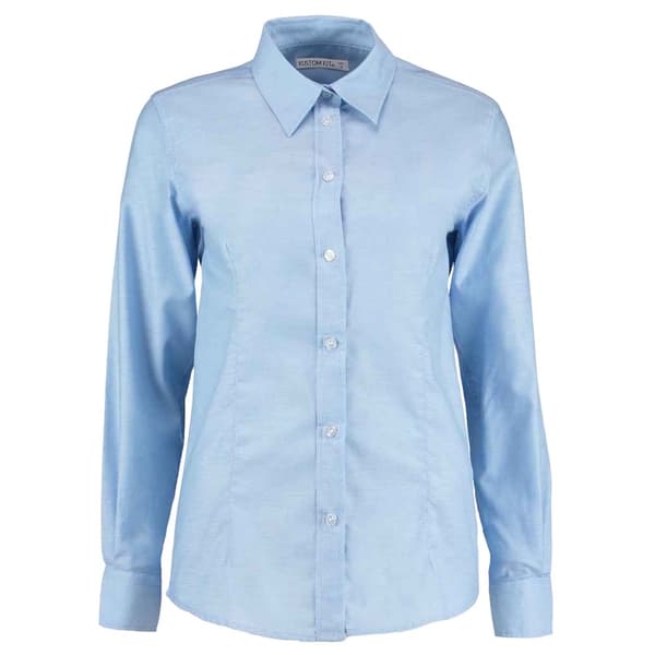 Kustom Kit Kvinder/damer arbejdsplads langærmet Oxford-bluse med lange ærmer