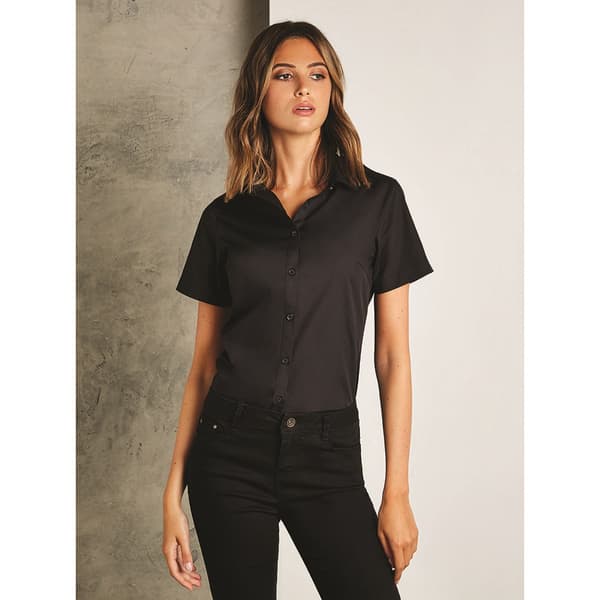 Kustom Kit Womens/Ladies Short Sleeve Poplin Shirt