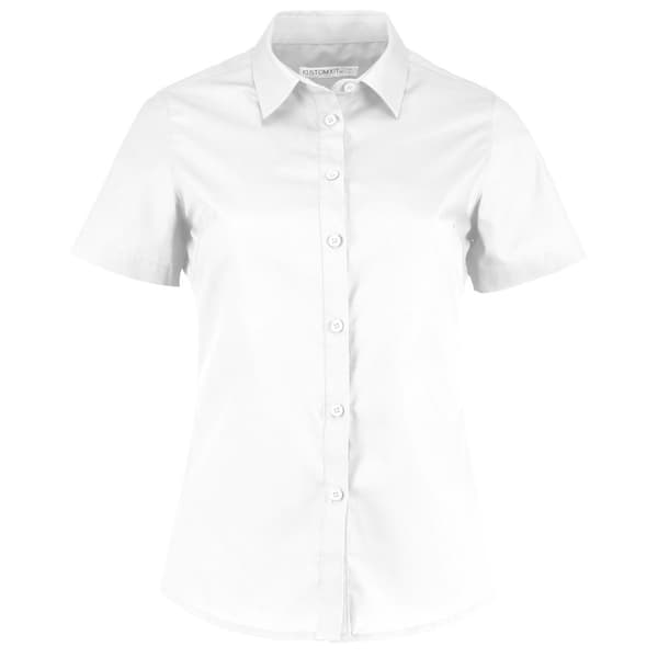 Kustom Kit Kvinnor/Damer kortärmad poplinskjorta med kort ärm