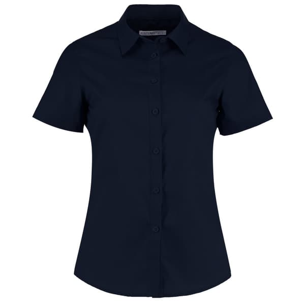Kustom Kit Kvinnor/Damer kortärmad poplinskjorta med kort ärm