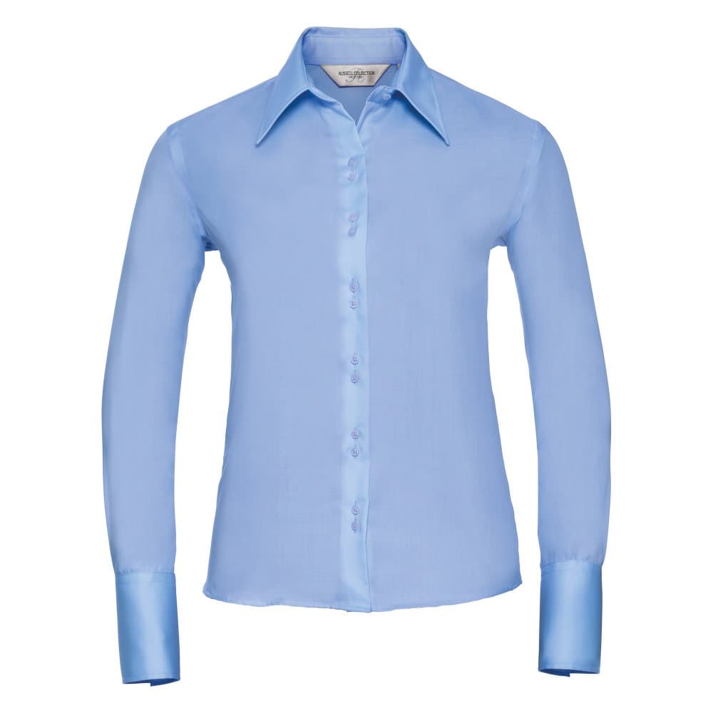 Russell Collection Ladies/Womens långärmad Ultimate Non-Iron-skjorta med lång ärm