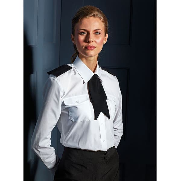 Premier Kvinnor/Damer långärmad pilotskjorta