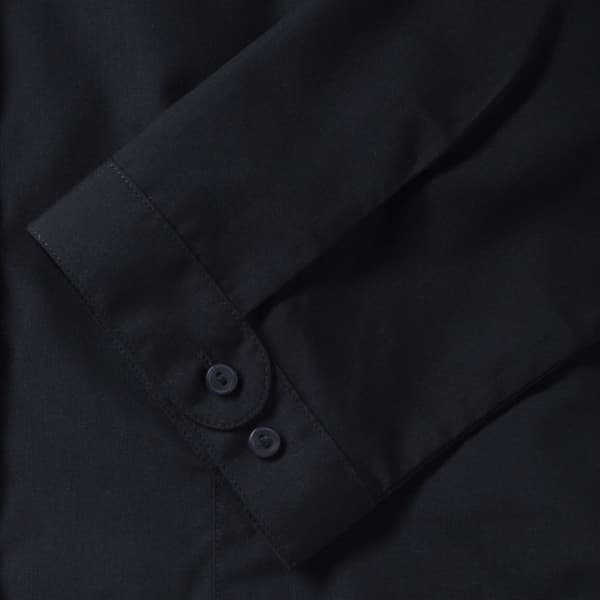 Russell Collection Ladies 3/4 Sleeve Poly-Cotton Easy Care Fitted Poplin Shirt