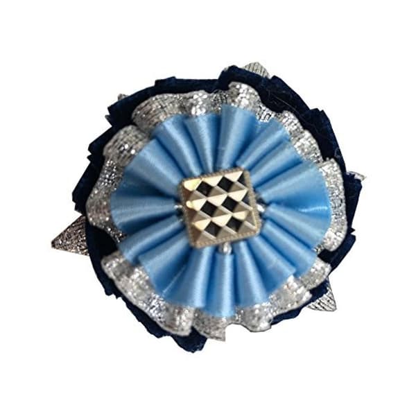 ShowQuest Boston/Ludlow Buttonhole Navy/Pale Blue/Silver One Size