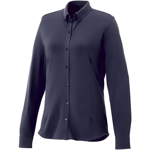 Elevate Womens/Ladies Bigelow Long Sleeve Pique Shirt