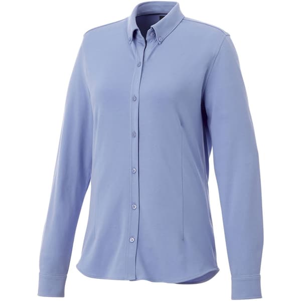 Elevate Womens/Ladies Bigelow Long Sleeve Pique Shirt
