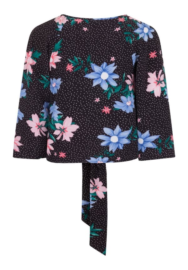 Girls On Film Kvinnor/Damer Lio blommig knytblus med slips