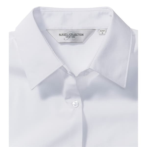 Russell Collection Ladies/Womens långärmad skjorta