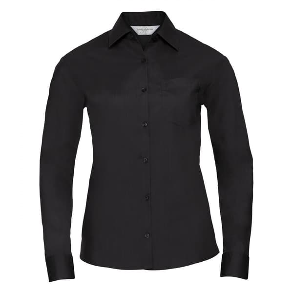 Russell Collection Ladies/Womens långärmad skjorta